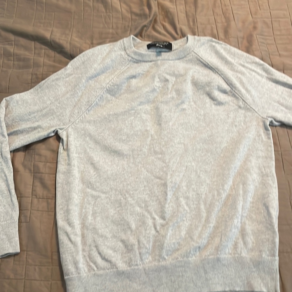 Banana Republic grey merino wool sweater.